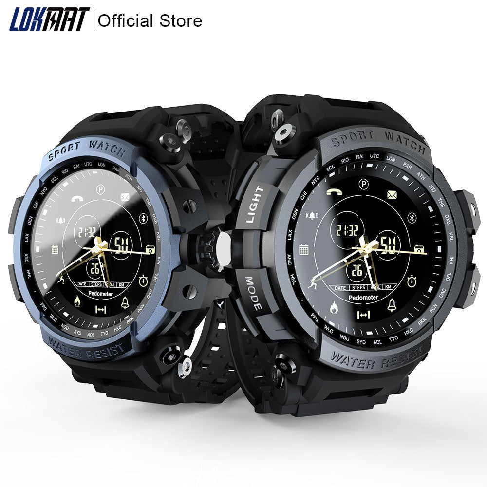 Sport Smartwatch: 5ATM Waterproof, Step & Call Alerts