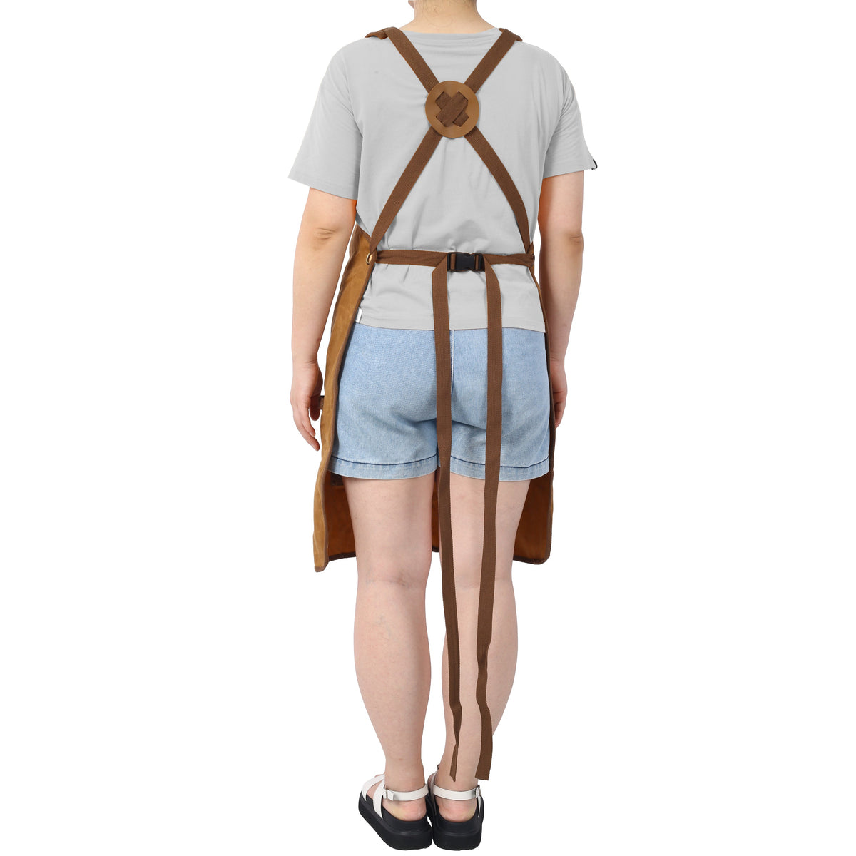 Heavy-Duty Waxed Canvas Carpenter Apron with Tool Pockets