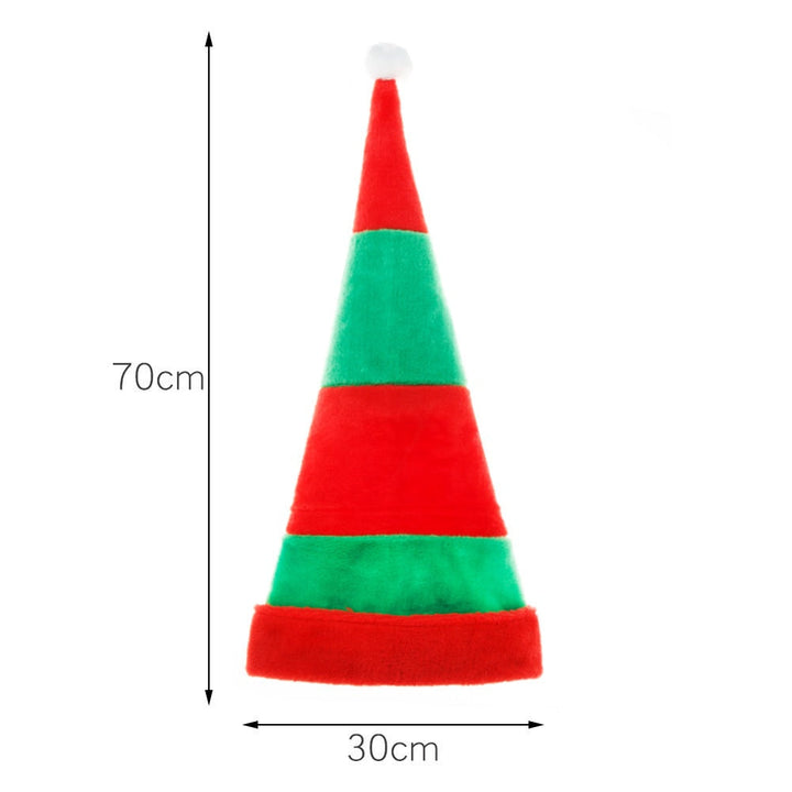Christmas Hat for Parties, 70cm Plush Festive Accessory