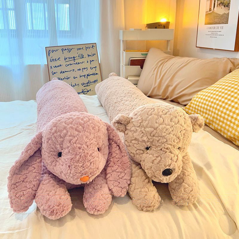 Long Waisted Bear Rabbit Pillow for Full-Body Cuddles