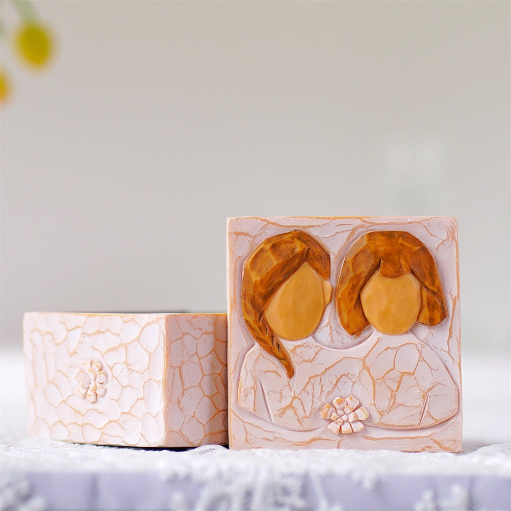 Decorative Jewelry Storage Box for Romantic Vanity Decor