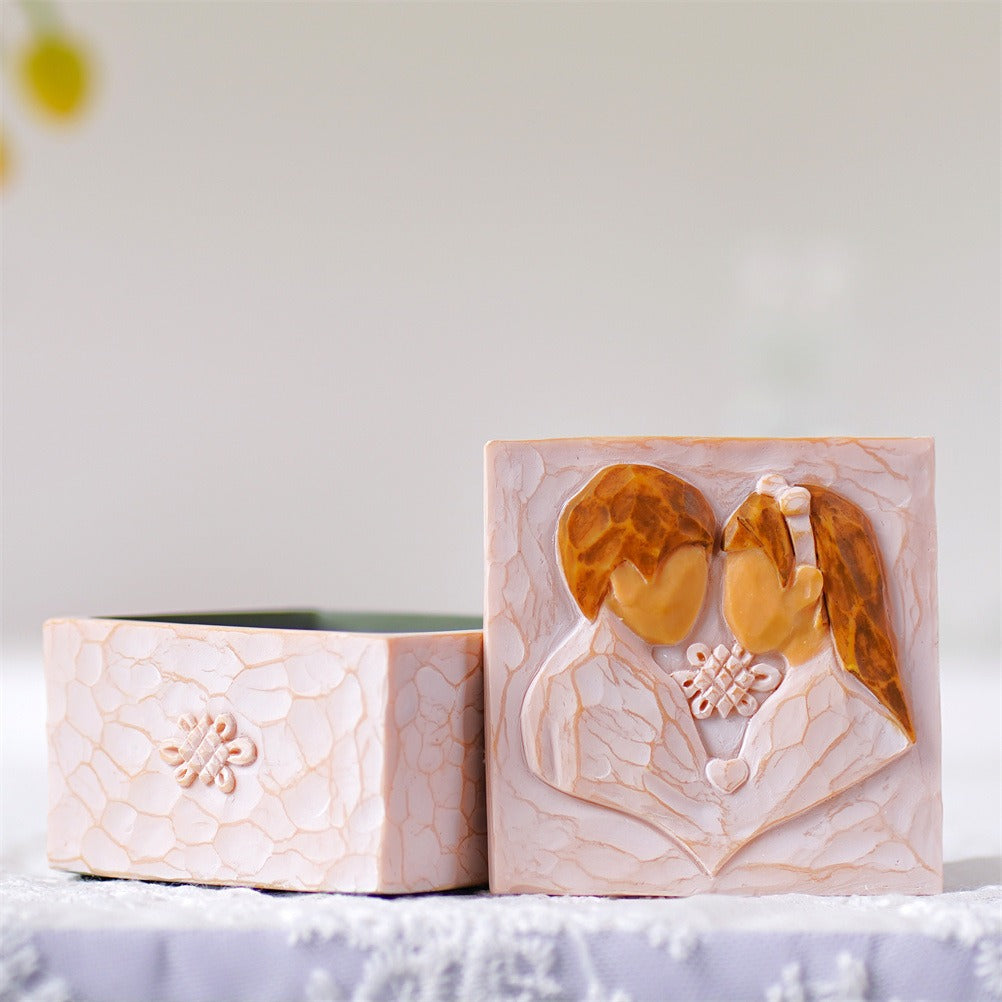 Decorative Jewelry Storage Box for Romantic Vanity Decor