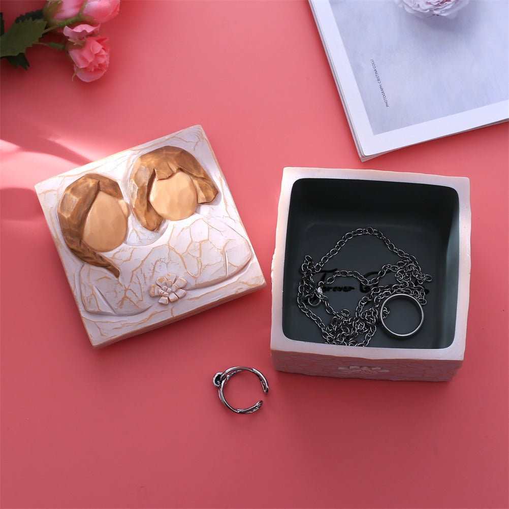 Decorative Jewelry Storage Box for Romantic Vanity Decor