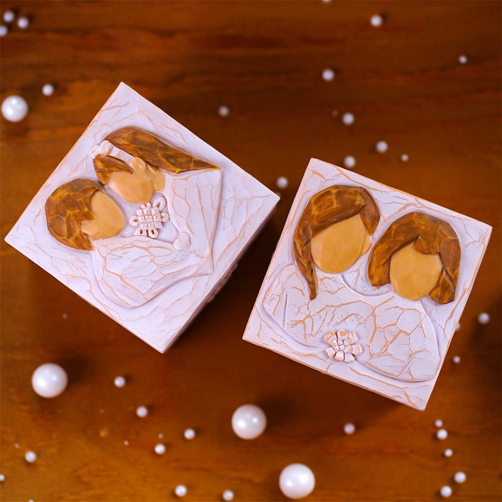 Decorative Jewelry Storage Box for Romantic Vanity Decor