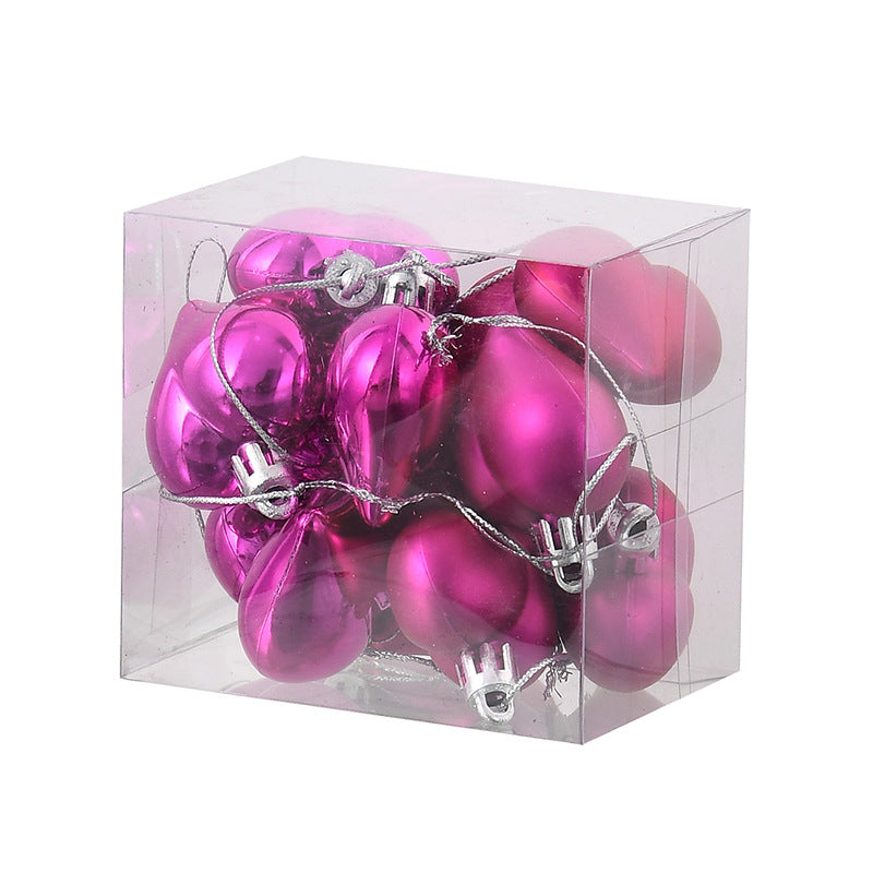 Heart Christmas Tree Ornament for Reflective Holiday Decor