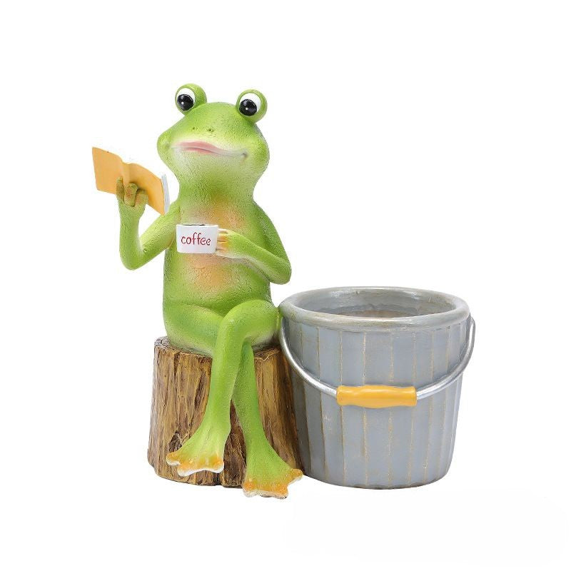 Frog Garden Decor With Whimsical Tabletop Personality