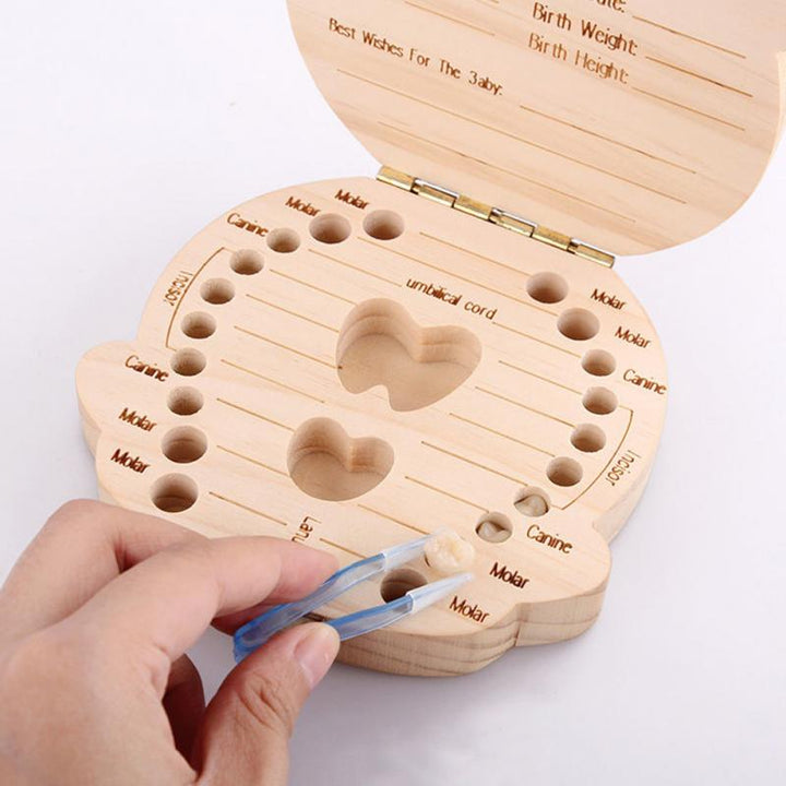 Wooden Baby Tooth Keepsake Box for Lasting Memories