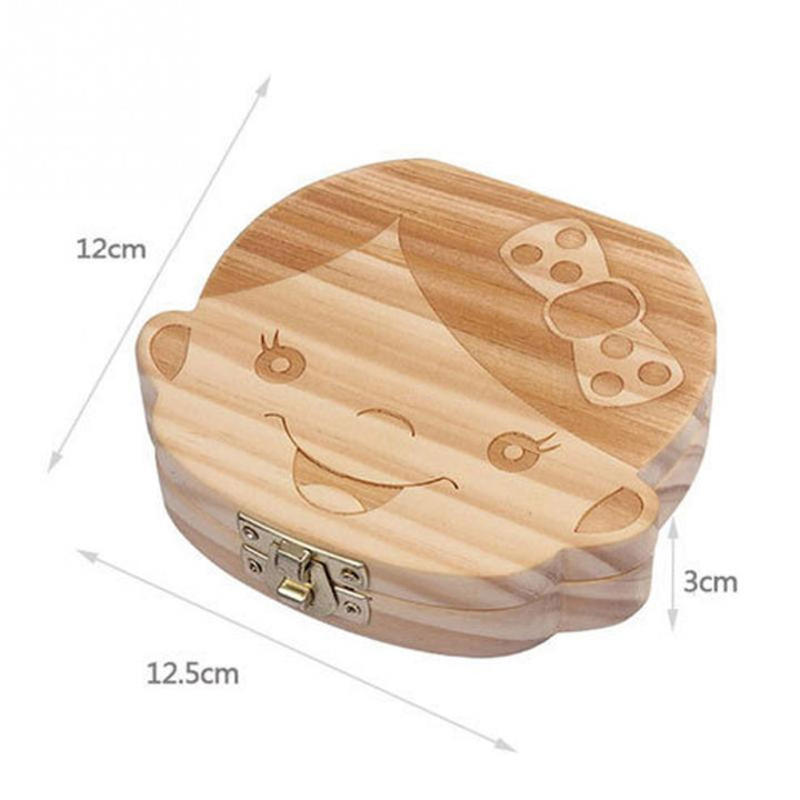Wooden Baby Tooth Keepsake Box for Lasting Memories