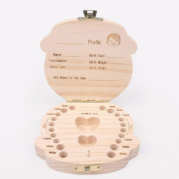 Wooden Baby Tooth Keepsake Box for Lasting Memories