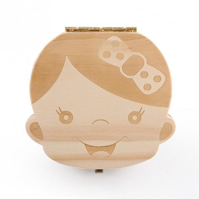 Wooden Baby Tooth Keepsake Box for Lasting Memories