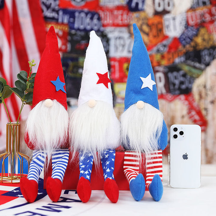 Patriotic Gnome Dolls for Fourth of July Table Decor