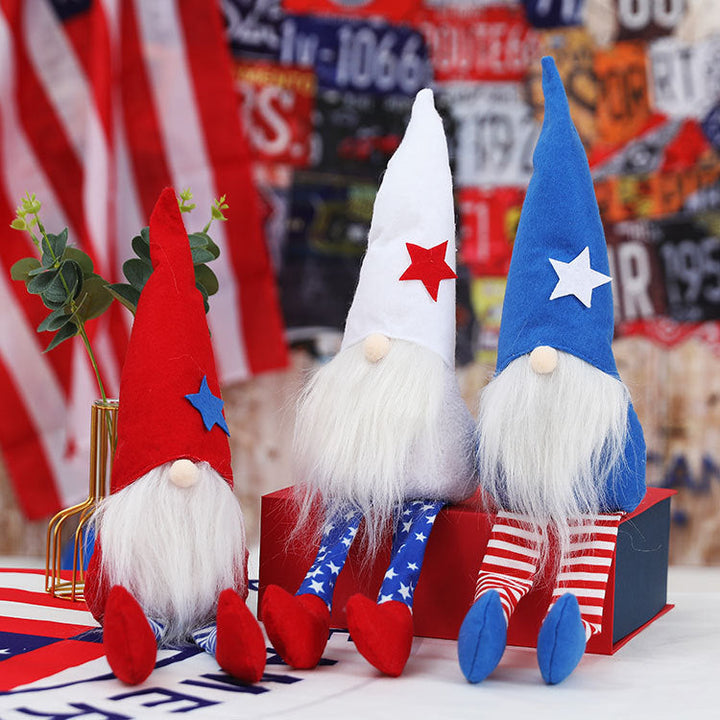 Patriotic Gnome Dolls for Fourth of July Table Decor