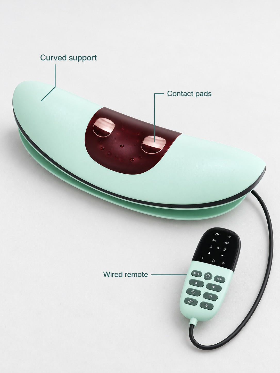 Lumbar Massager with Heat and Stretch for Lower Back