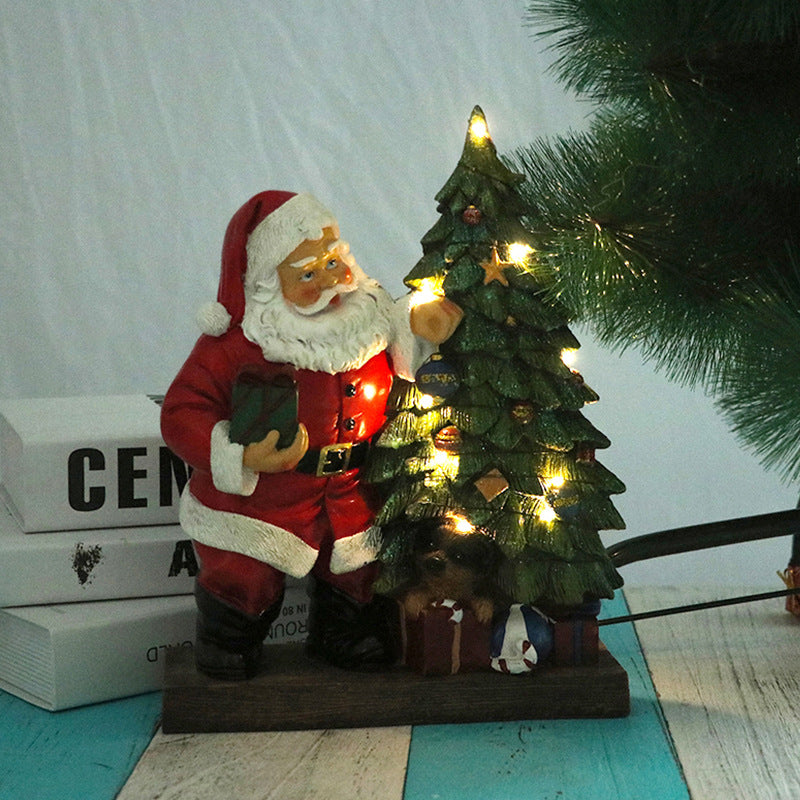 Luminous Christmas Santa Decoration for Festive Glow