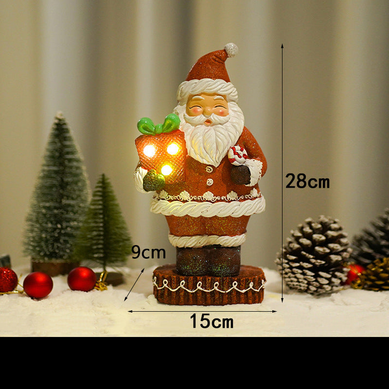Luminous Christmas Santa Decoration for Festive Glow