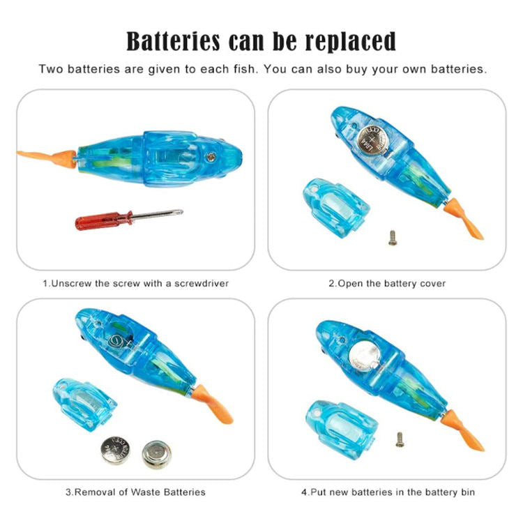 Light-Up Swimming Fish Bath Toy for Engaging Baby Play
