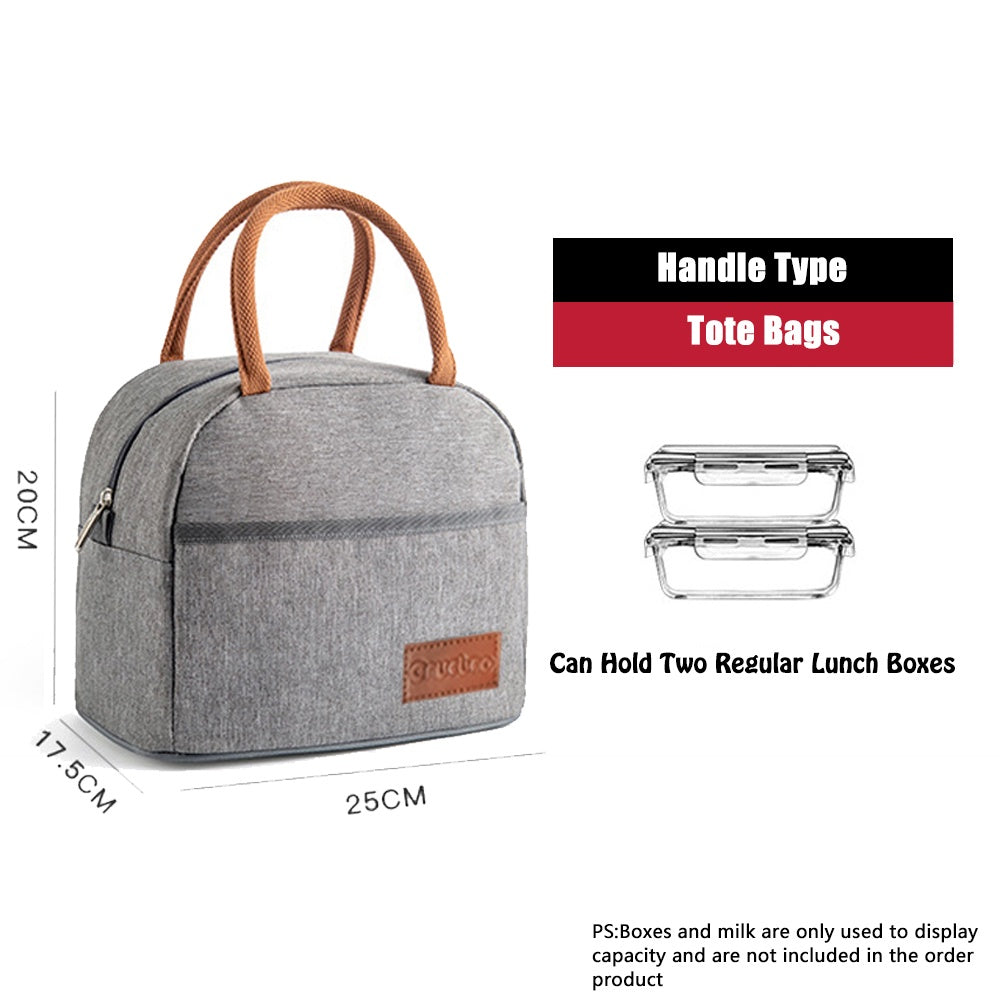 Insulated Foil-Lined Lunch Bag for Work and School