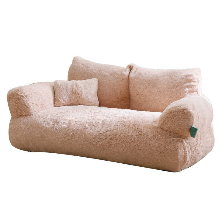 Luxury Plush Cat Bed Sofa for Cozy Indoor Lounging