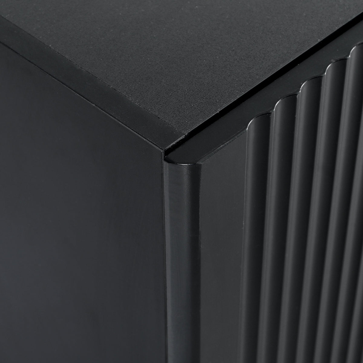 Fluted TV Stand with Storage for TVs Up to 80 Inches