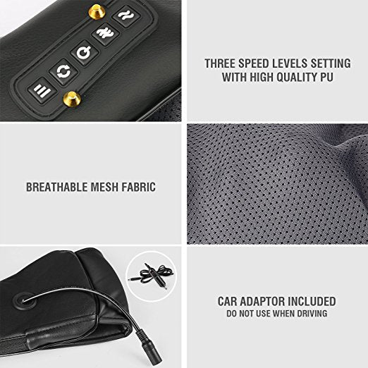 Heated Shiatsu Neck and Shoulder Back Massager Shawl