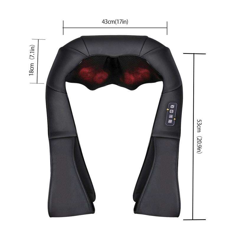Heated Shiatsu Neck and Shoulder Back Massager Shawl