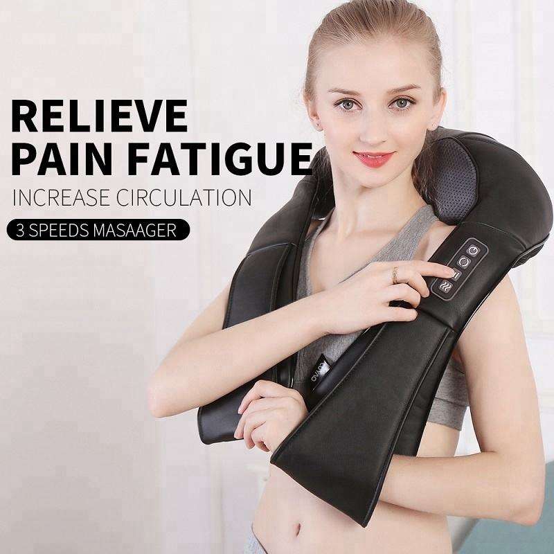 Heated Shiatsu Neck and Shoulder Back Massager Shawl