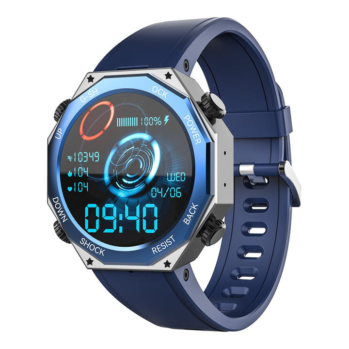 Rugged Smart Watch 5ATM Waterproof for Outdoor Sports