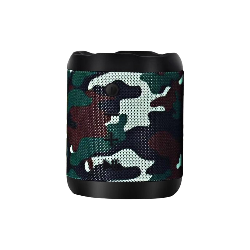 Portable Bluetooth Speaker: Camo Design, Hands-Free Mic