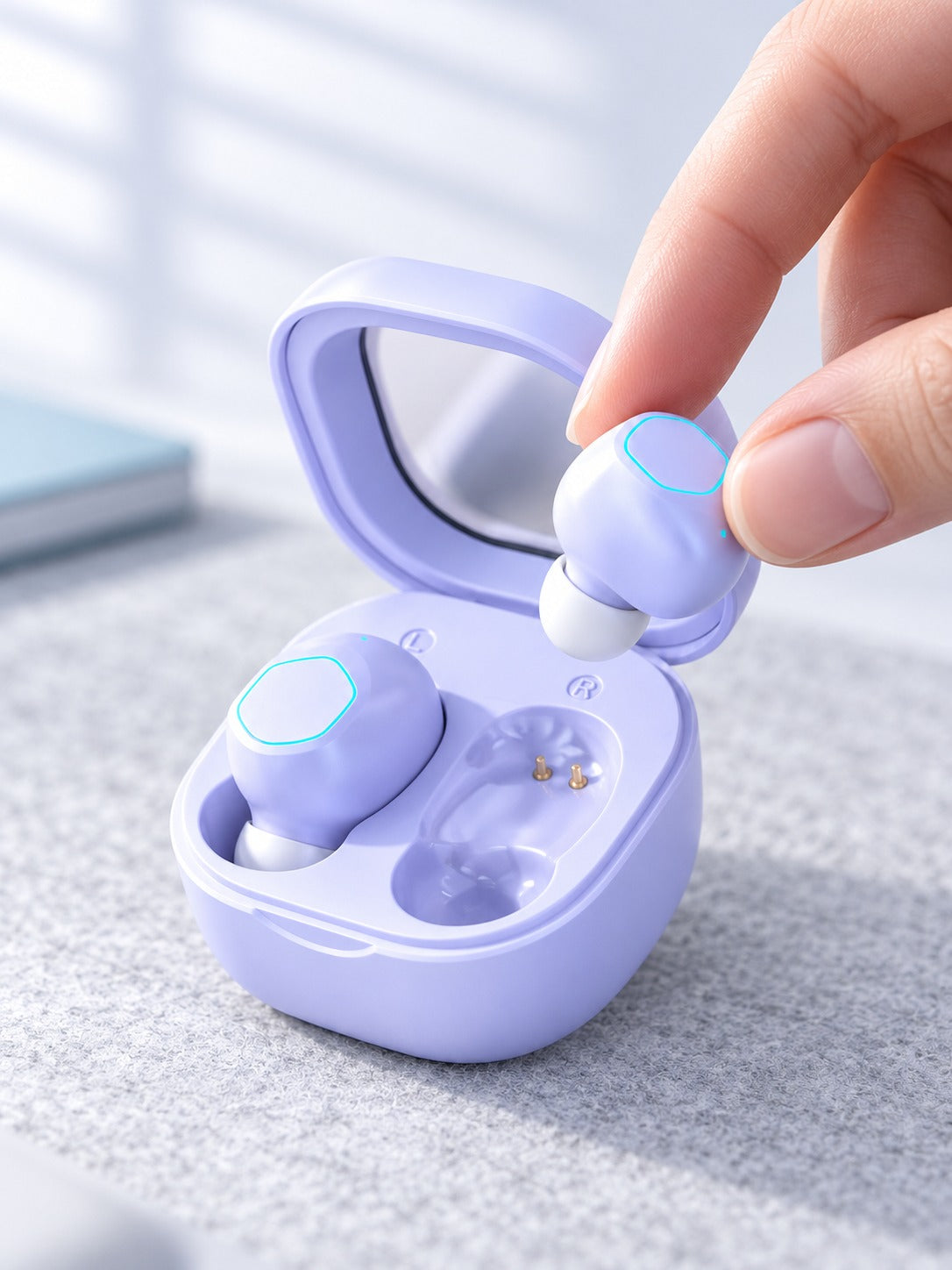 Wireless Earbuds with Mirror Case and Bluetooth 5.3