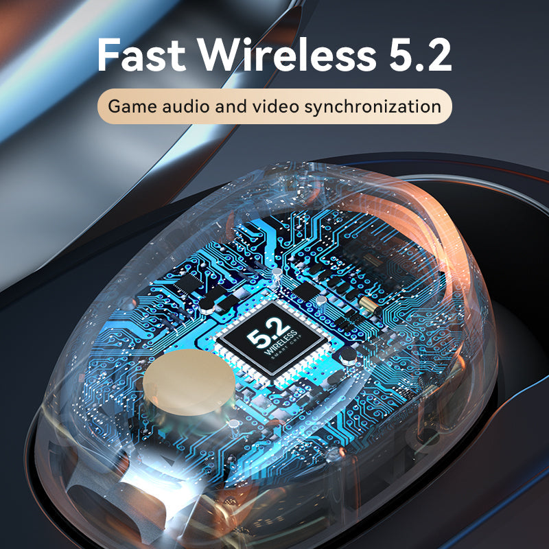 Wireless Bluetooth 5.2 Earbuds with LED Battery Display