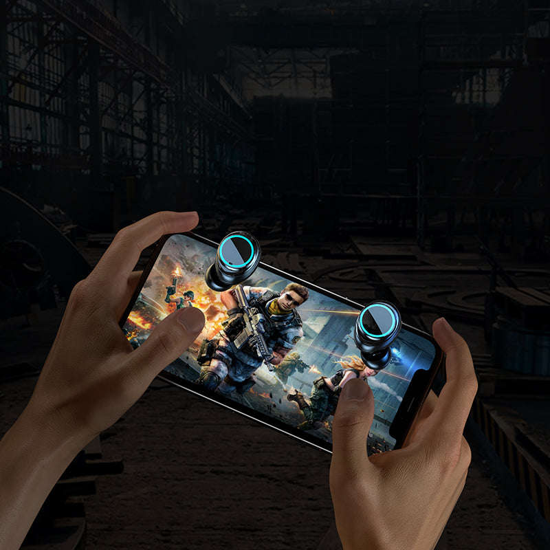 Gaming Wireless Earbuds with LCD Battery Display Case