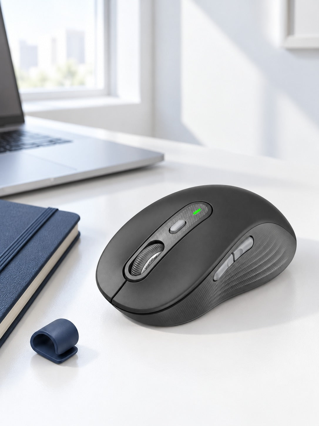 Quiet Ergonomic Wireless Mouse for Home Office Work