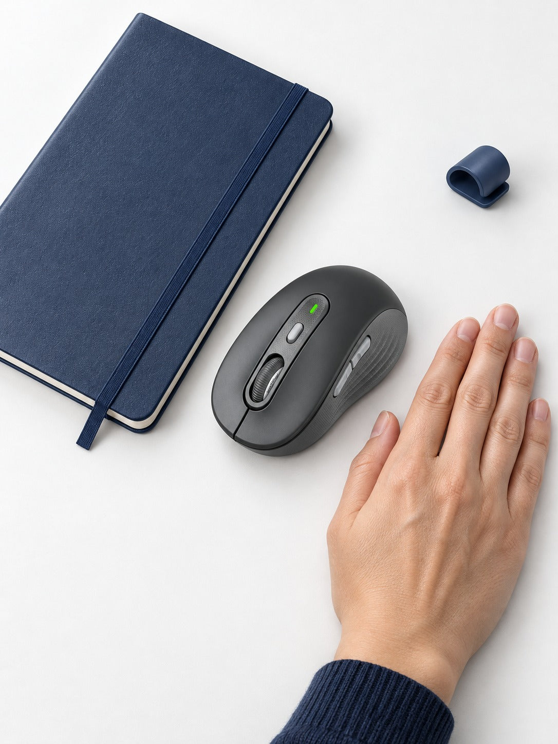 Quiet Ergonomic Wireless Mouse for Home Office Work