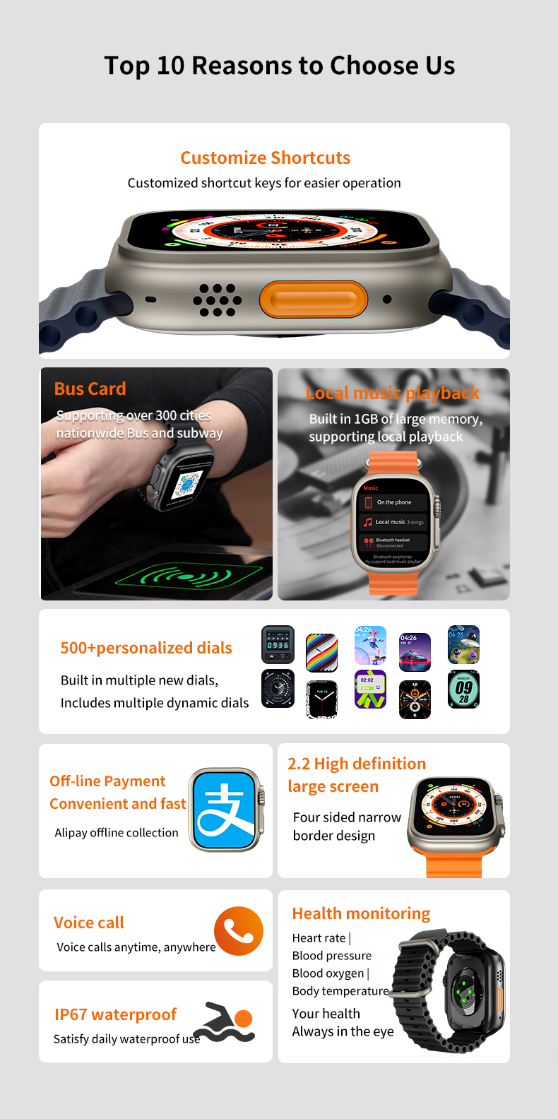 Smart Bracelet With Bus Card and Offline Pay Built