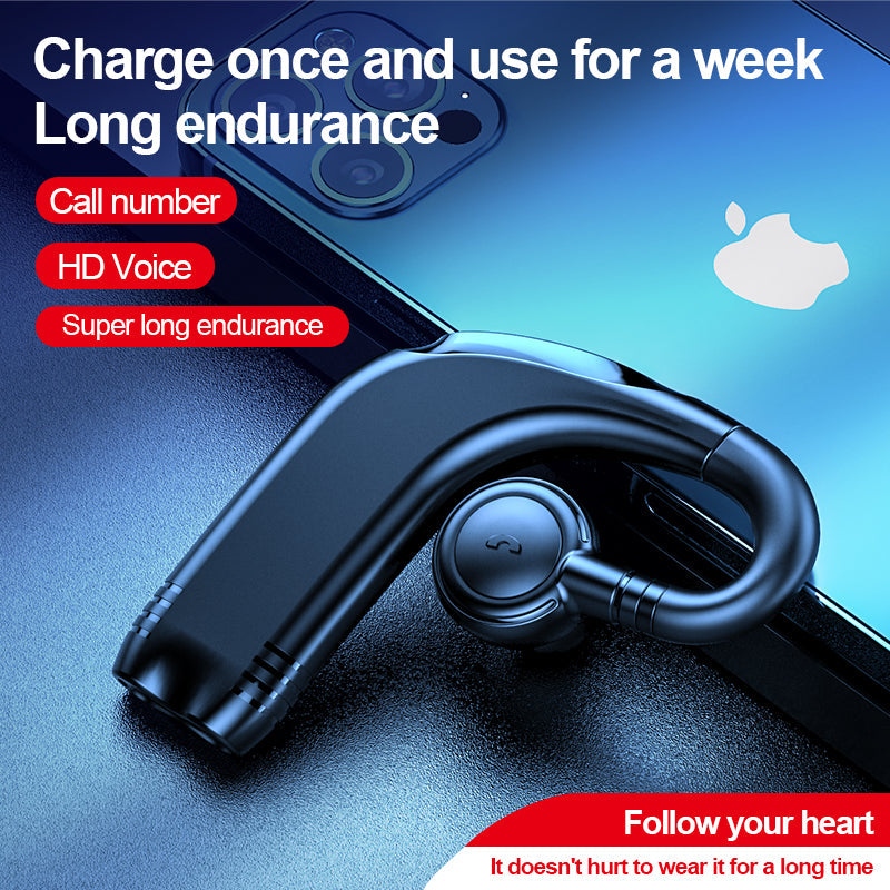 Bluetooth 5.2 Business Headset, Secure Over-Ear Fit