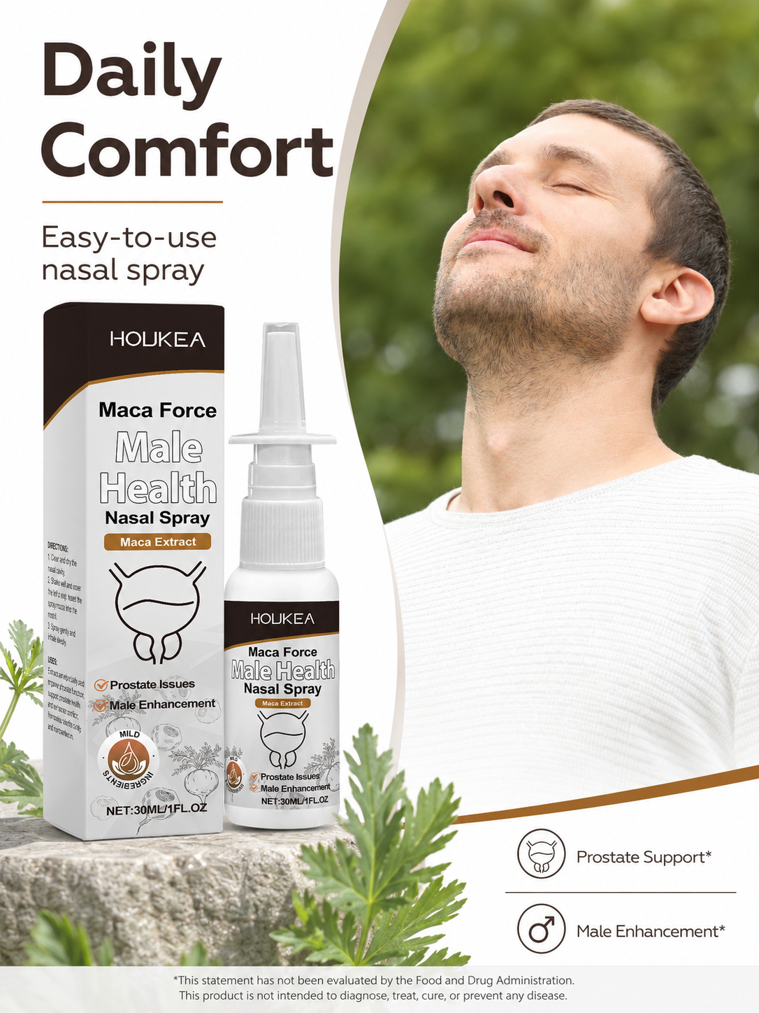Maca Extract Nasal Spray — Natural Prostate Wellness & Male