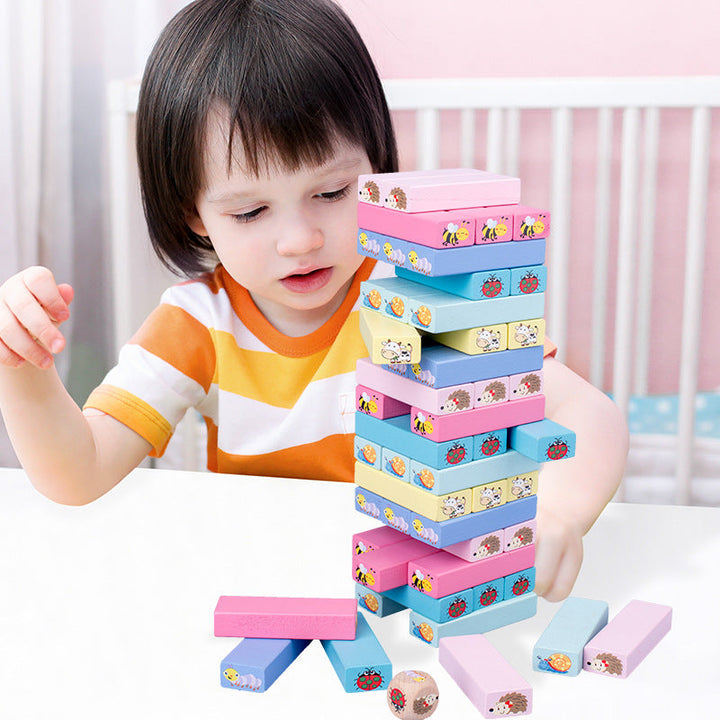 Wooden Animal Stacking Game for Screen-Free Family Play