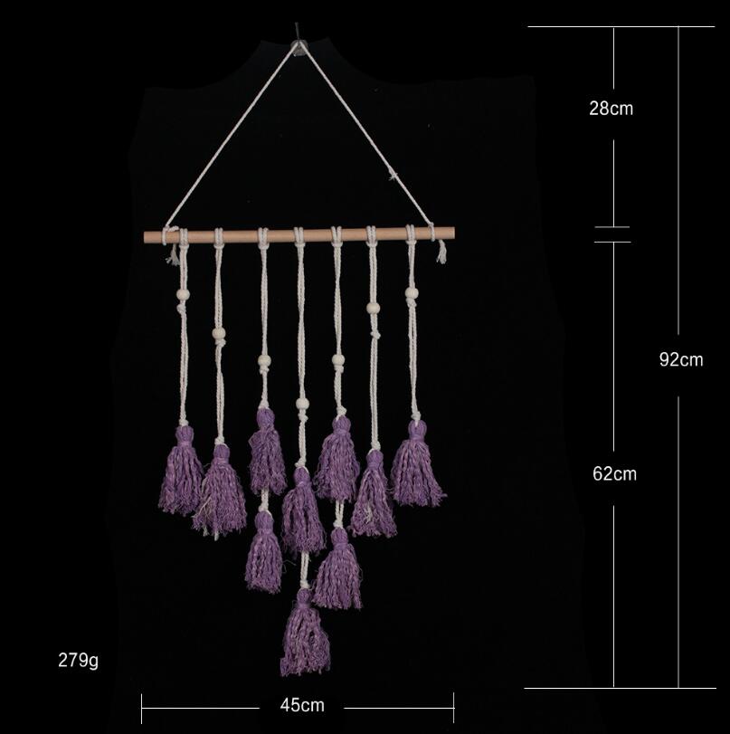 Cotton Macrame Wall Hanging for Warm Boho Room Texture