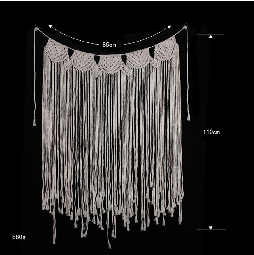 Cotton Macrame Wall Hanging for Warm Boho Room Texture