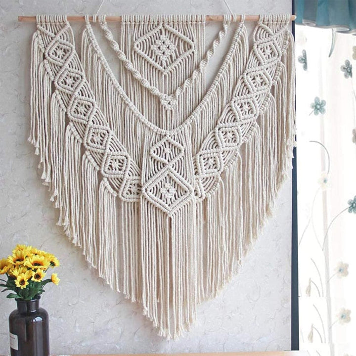 Macrame Wall Hanging Decor for Cozy Boho Home Texture