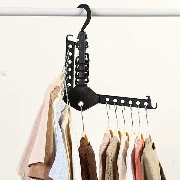 Folding Clothes Hanger Rack for Space-Saving Storage