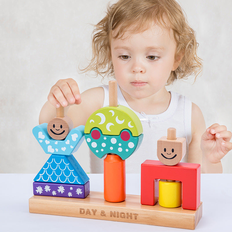 Wooden Building Blocks for Screen-Free Early Learning