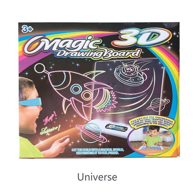 3D LED Drawing Board for Creative Screen-Free Play