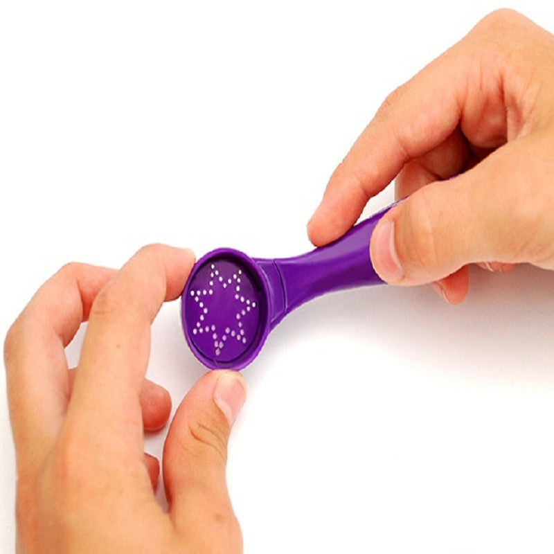 Coffee Stencil Dusting Tool with 16 Designs for Cakes