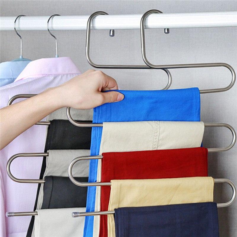 Stainless Steel Trouser Hanger 5 Tier Closet Organizer