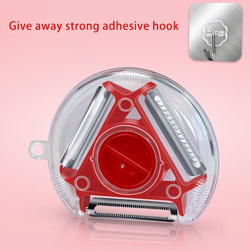 3-in-1 Vegetable Peeler, Shredder and Julienne Slicer