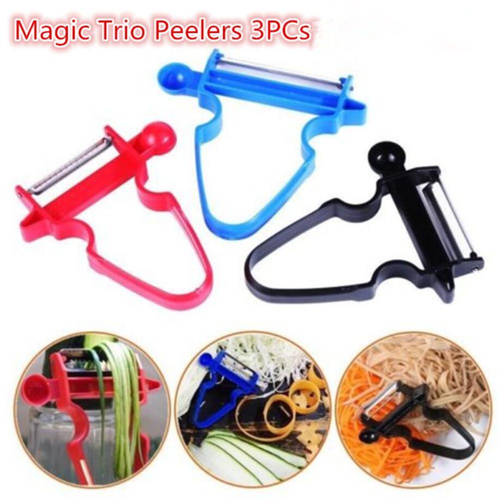 Three-Piece Vegetable Peeler Set with Julienne Blade