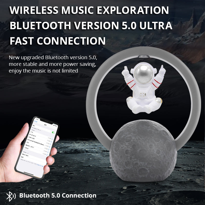 Astronaut Bluetooth Speaker Night Light Moon Decor