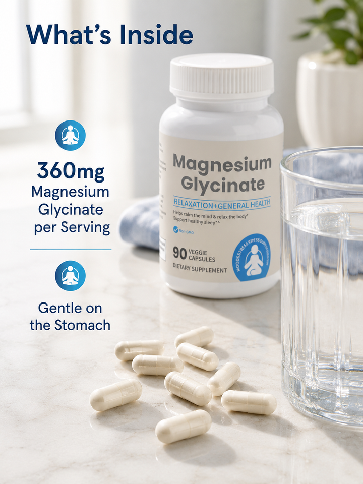 Magnesium Glycinate Capsules – Gentle Relaxation & Sleep Support