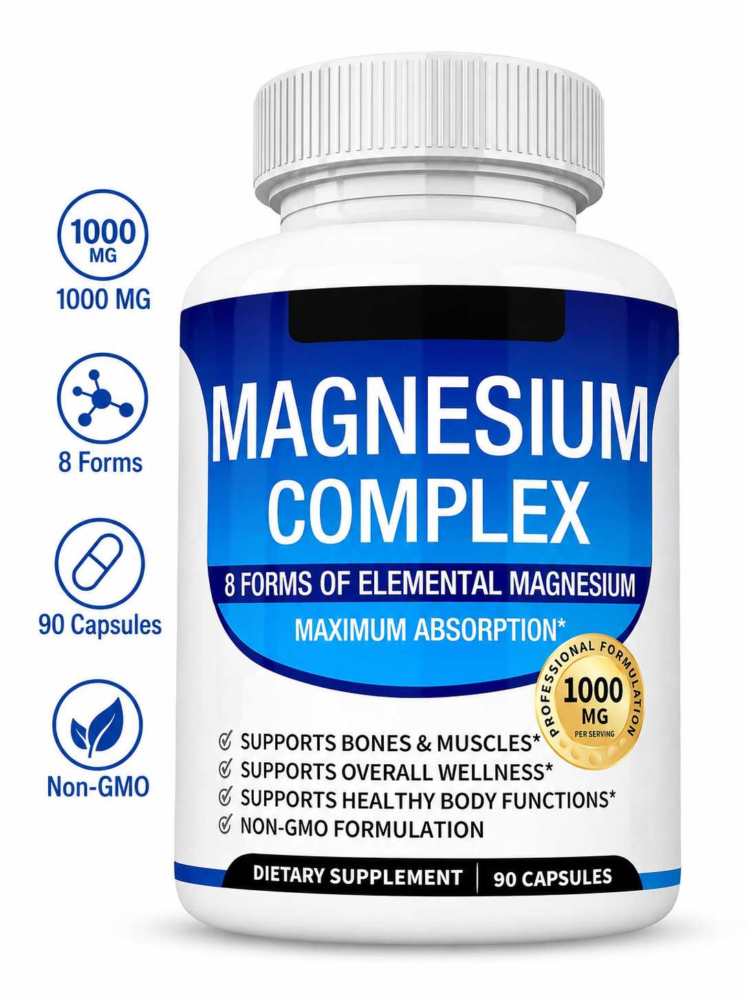 Glycine Magnesium Capsules 90Pills OEM